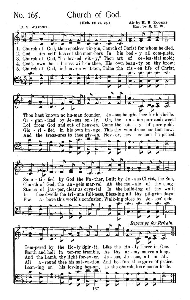 Select Hymns: for Christian worship and general gospel service page 167