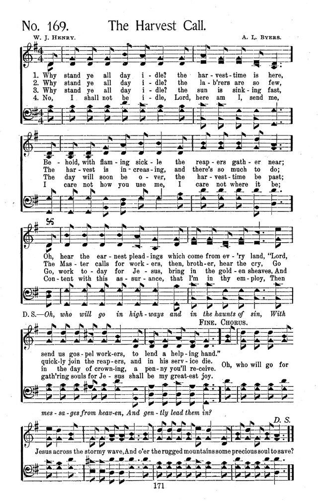 Select Hymns: for Christian worship and general gospel service page 171