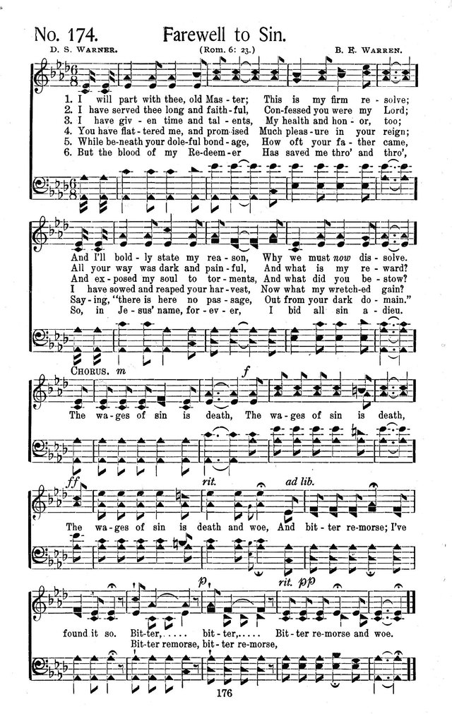 Select Hymns: for Christian worship and general gospel service page 176