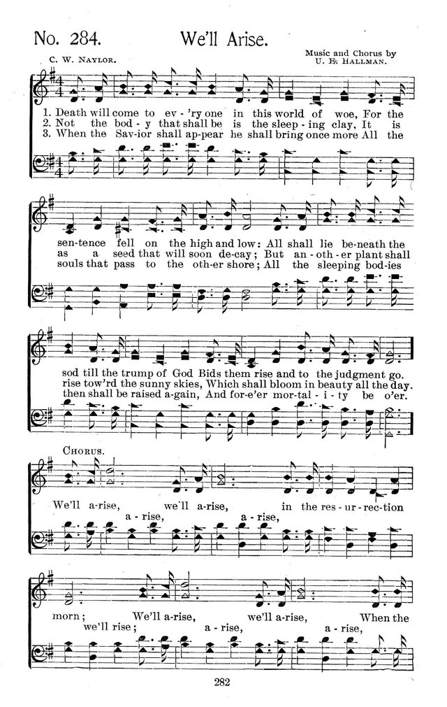 Select Hymns: for Christian worship and general gospel service page 282