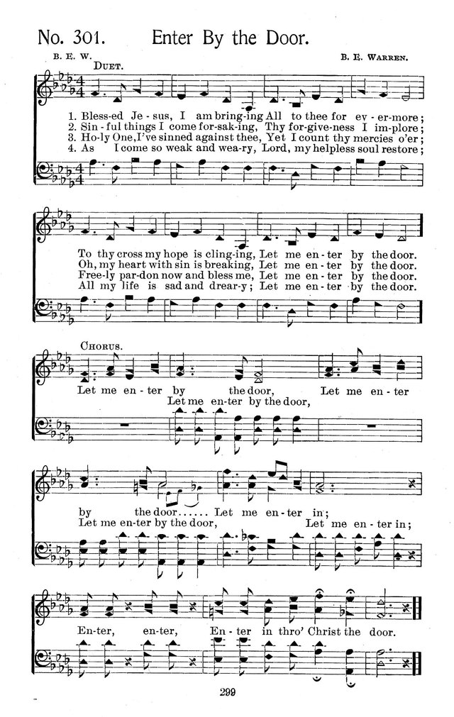 Select Hymns: for Christian worship and general gospel service page 299