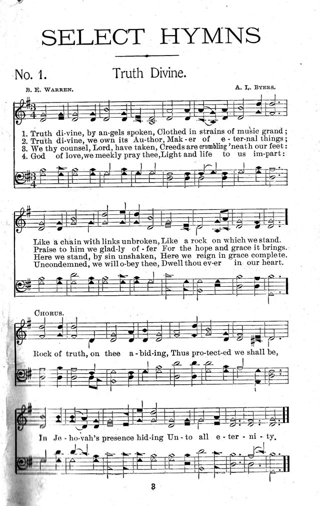 Select Hymns: for Christian worship and general gospel service page 3