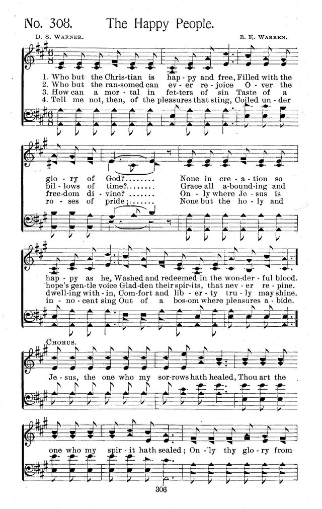Select Hymns: for Christian worship and general gospel service page 306