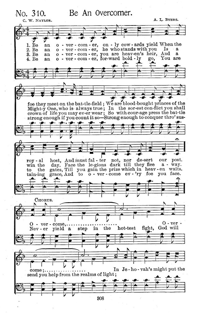 Select Hymns: for Christian worship and general gospel service page 308