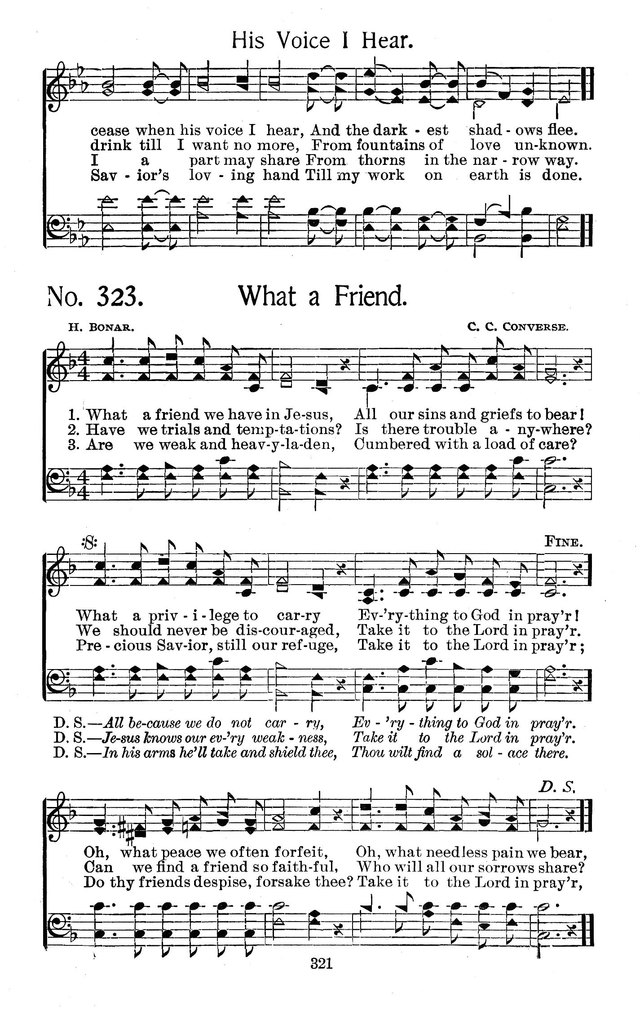 Select Hymns: for Christian worship and general gospel service page 321
