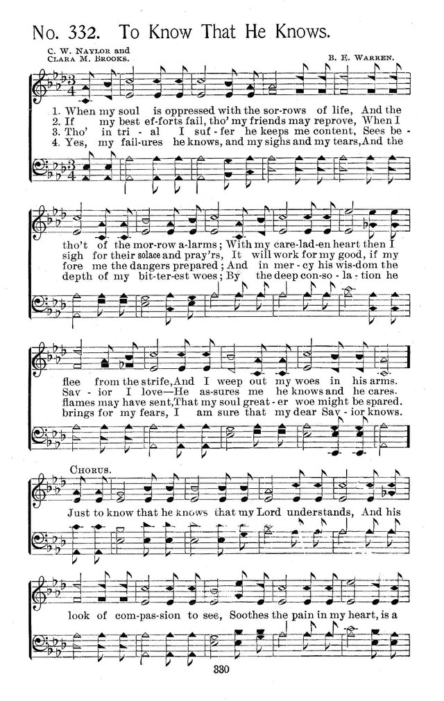 Select Hymns: for Christian worship and general gospel service page 330