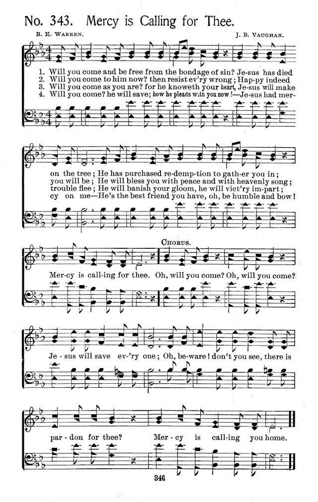 Select Hymns: for Christian worship and general gospel service page 340