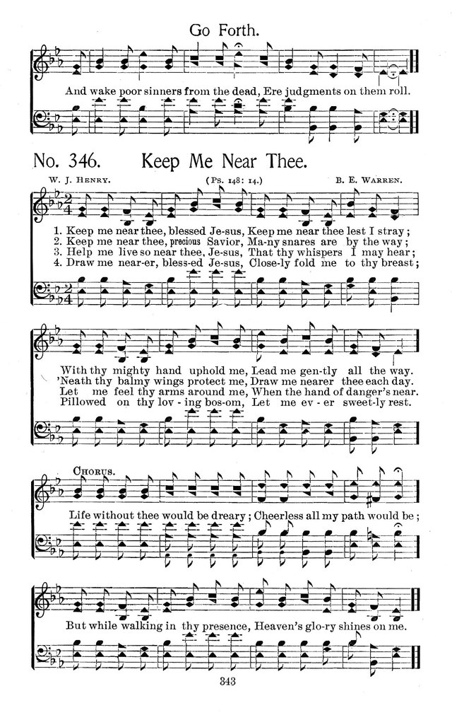 Select Hymns: for Christian worship and general gospel service page 343