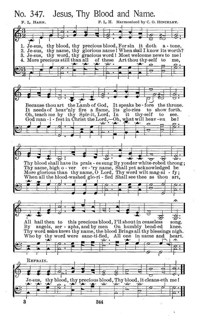 Select Hymns: for Christian worship and general gospel service page 344