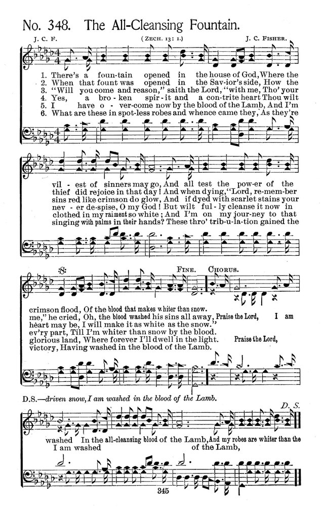Select Hymns: for Christian worship and general gospel service page 345
