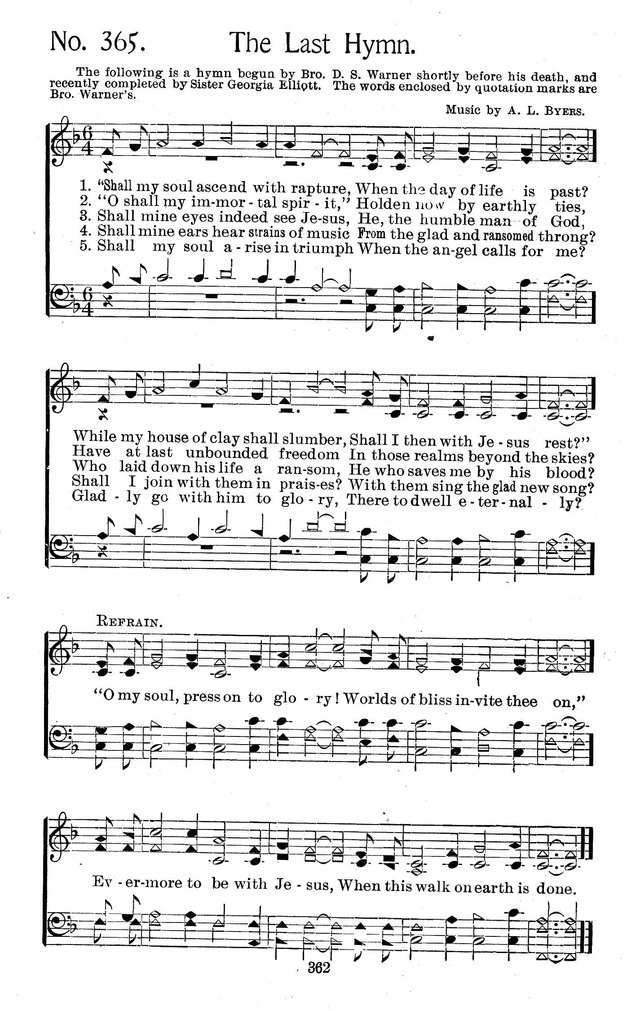 Select Hymns: for Christian worship and general gospel service page 362