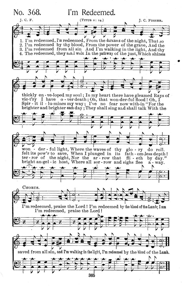 Select Hymns: for Christian worship and general gospel service page 365