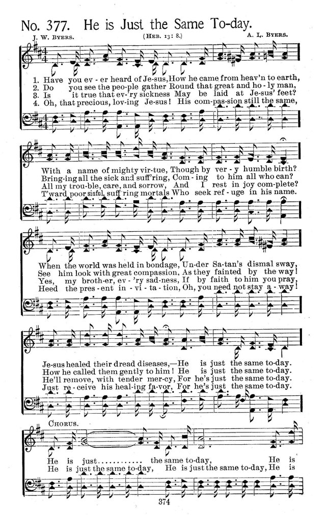 Select Hymns: for Christian worship and general gospel service page 374