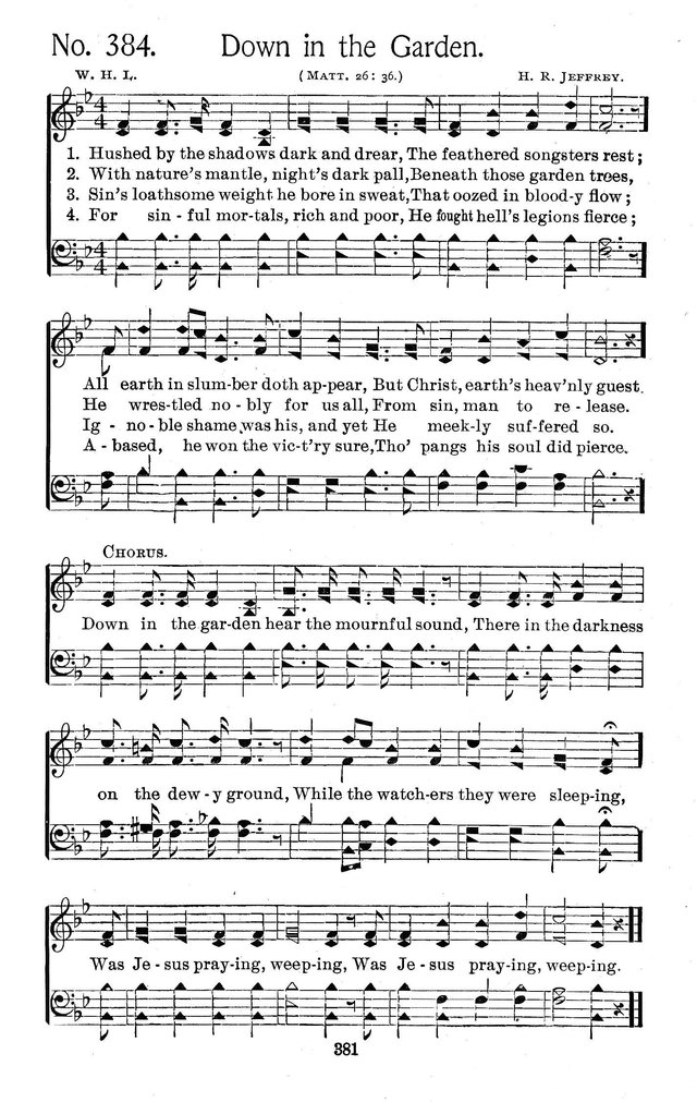 Select Hymns: for Christian worship and general gospel service page 381