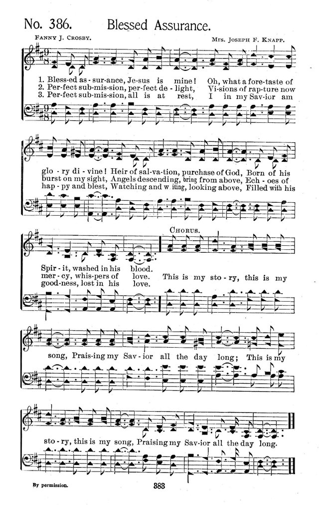 Select Hymns: for Christian worship and general gospel service page 383