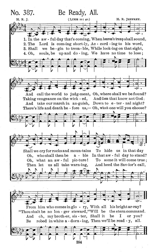 Select Hymns: for Christian worship and general gospel service page 384