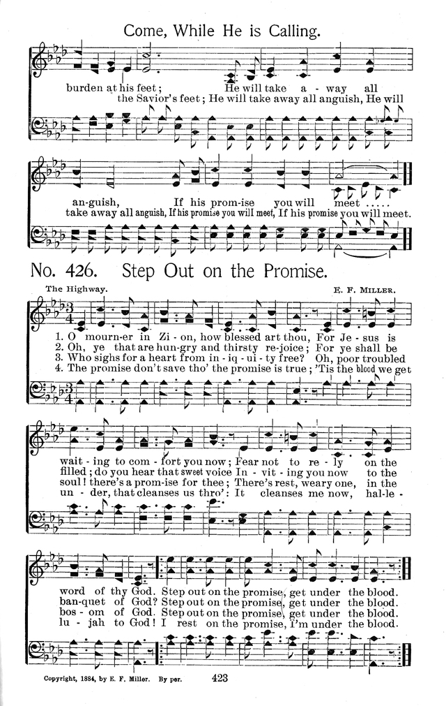 Select Hymns: for Christian worship and general gospel service page 423