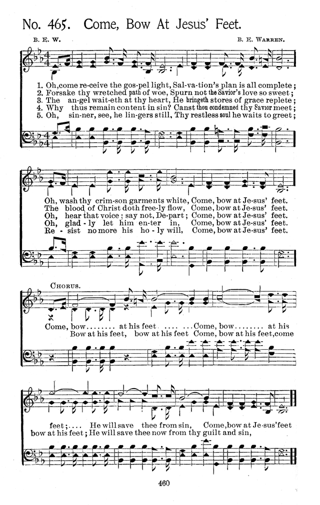 Select Hymns: for Christian worship and general gospel service page 460