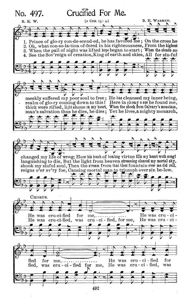 Select Hymns: for Christian worship and general gospel service page 492