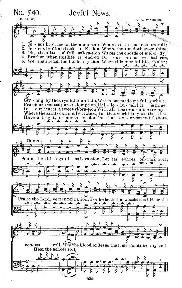 Select Hymns: for Christian worship and general gospel service page 535
