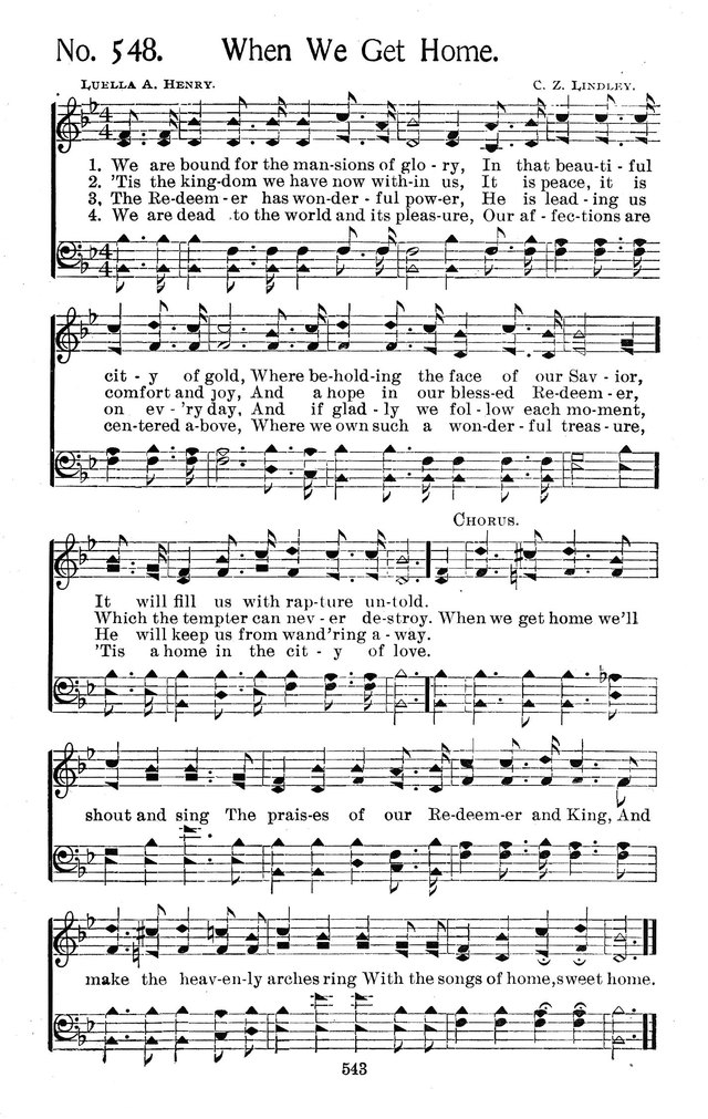 Select Hymns: for Christian worship and general gospel service page 543