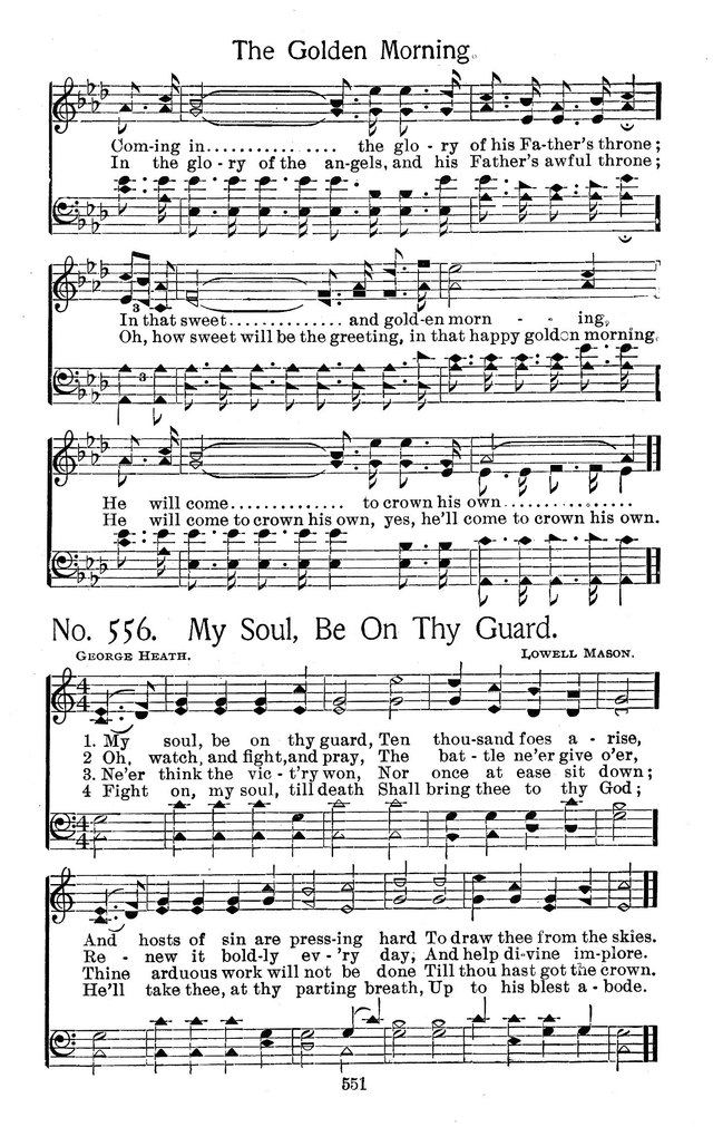 Select Hymns: for Christian worship and general gospel service page 551