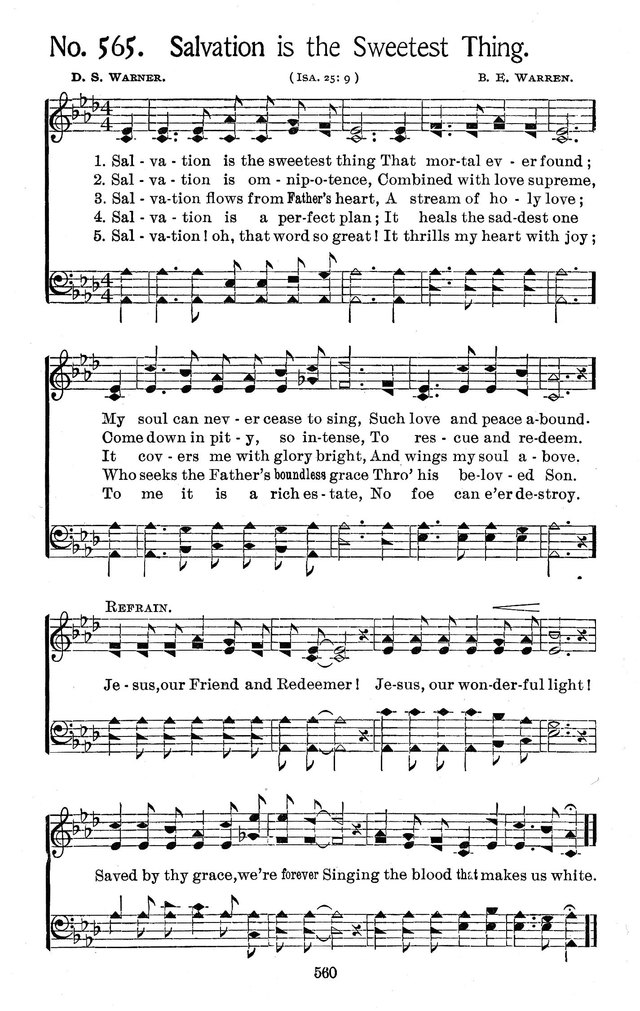 Select Hymns: for Christian worship and general gospel service page 560