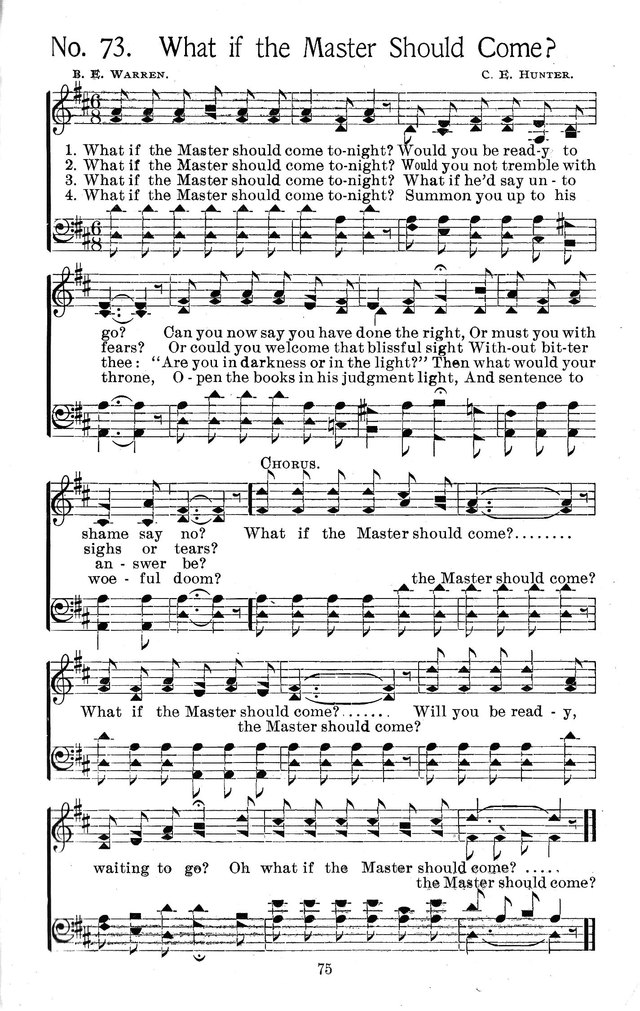 Select Hymns: for Christian worship and general gospel service page 75