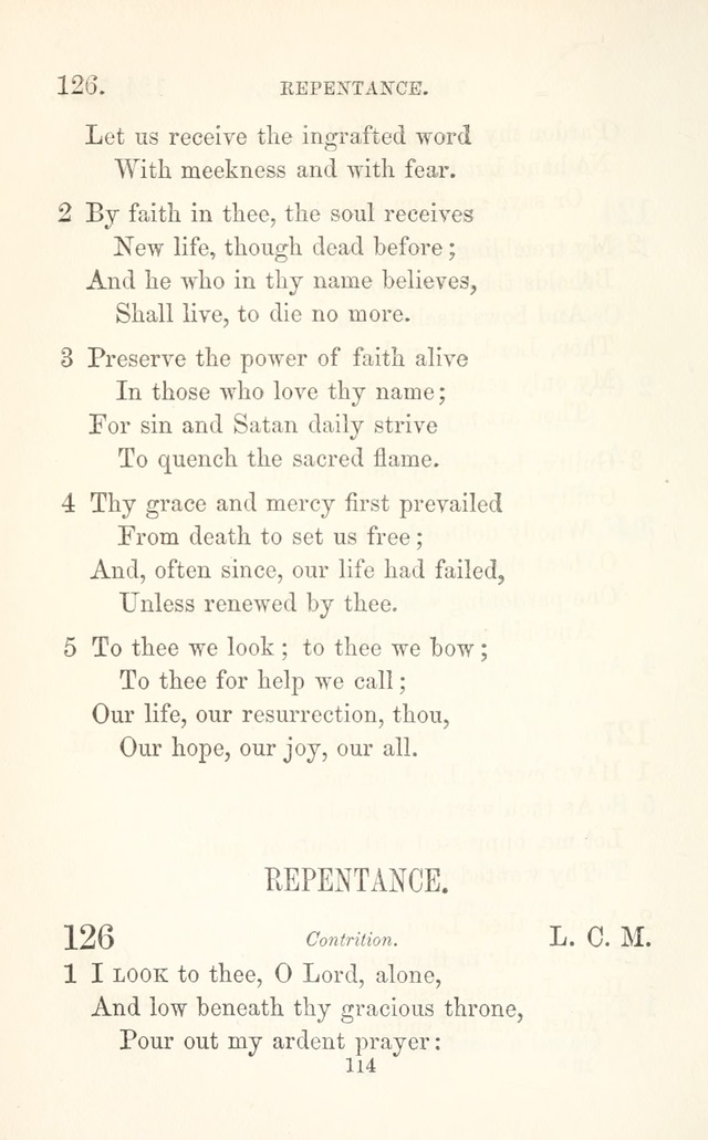 A Selection of Hymns: designed as a supplement to the "psalms and hymns" of the Presbyterian church page 116