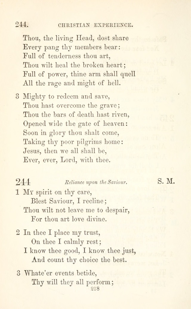 A Selection of Hymns: designed as a supplement to the "psalms and hymns" of the Presbyterian church page 220