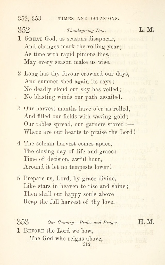 A Selection of Hymns: designed as a supplement to the "psalms and hymns" of the Presbyterian church page 314