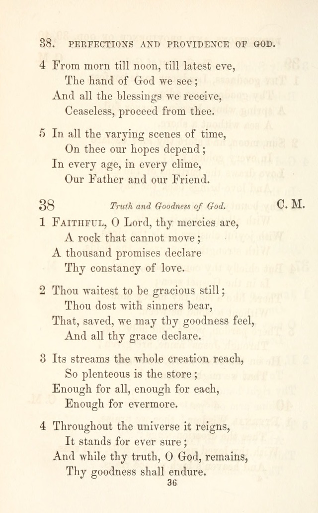 A Selection of Hymns: designed as a supplement to the "psalms and hymns" of the Presbyterian church page 36