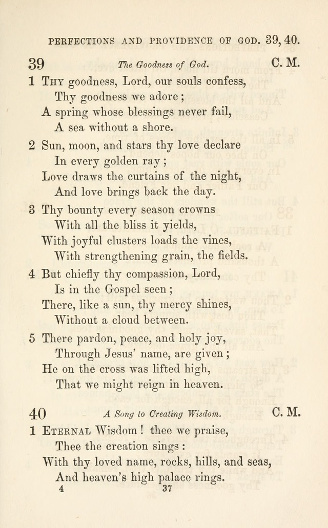A Selection of Hymns: designed as a supplement to the "psalms and hymns" of the Presbyterian church page 37