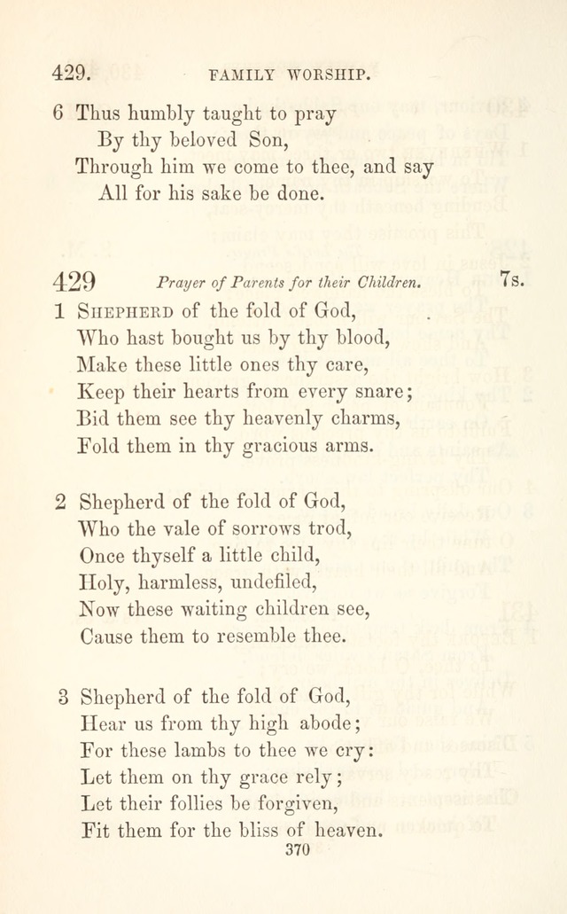 A Selection of Hymns: designed as a supplement to the "psalms and hymns" of the Presbyterian church page 372