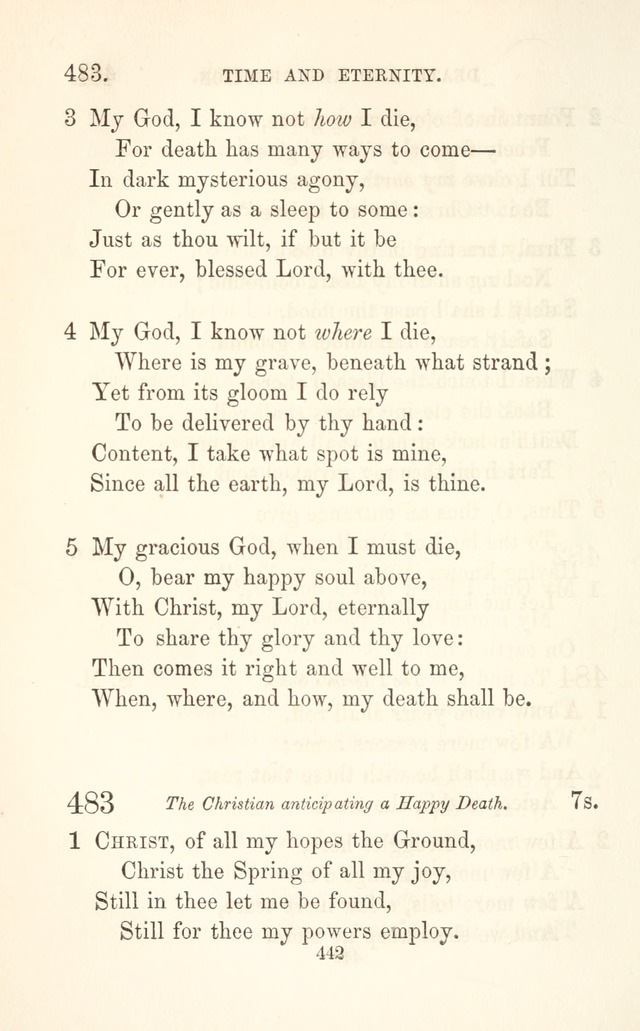 A Selection of Hymns: designed as a supplement to the "psalms and hymns" of the Presbyterian church page 444