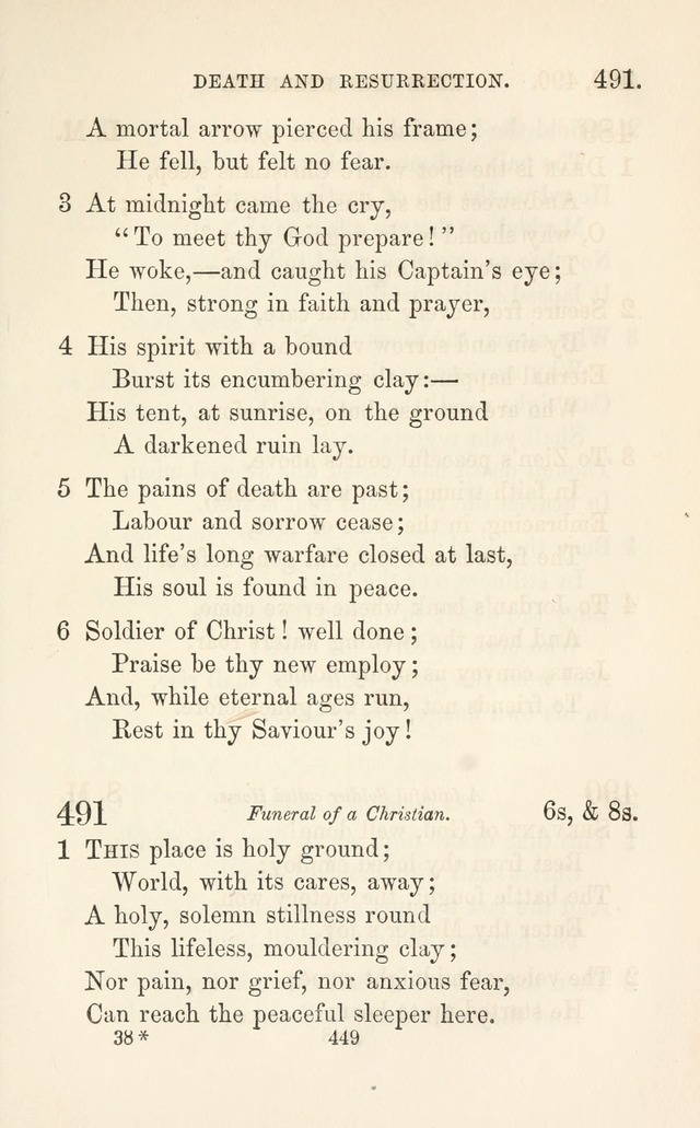 A Selection of Hymns: designed as a supplement to the "psalms and hymns" of the Presbyterian church page 451