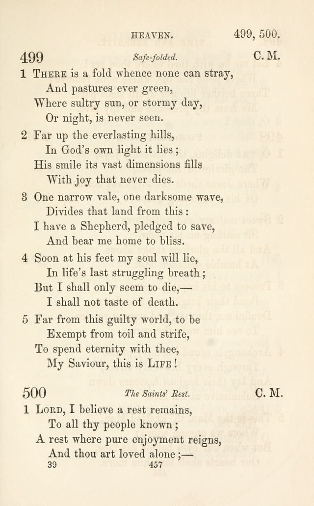 A Selection of Hymns: designed as a supplement to the "psalms and hymns" of the Presbyterian church page 459