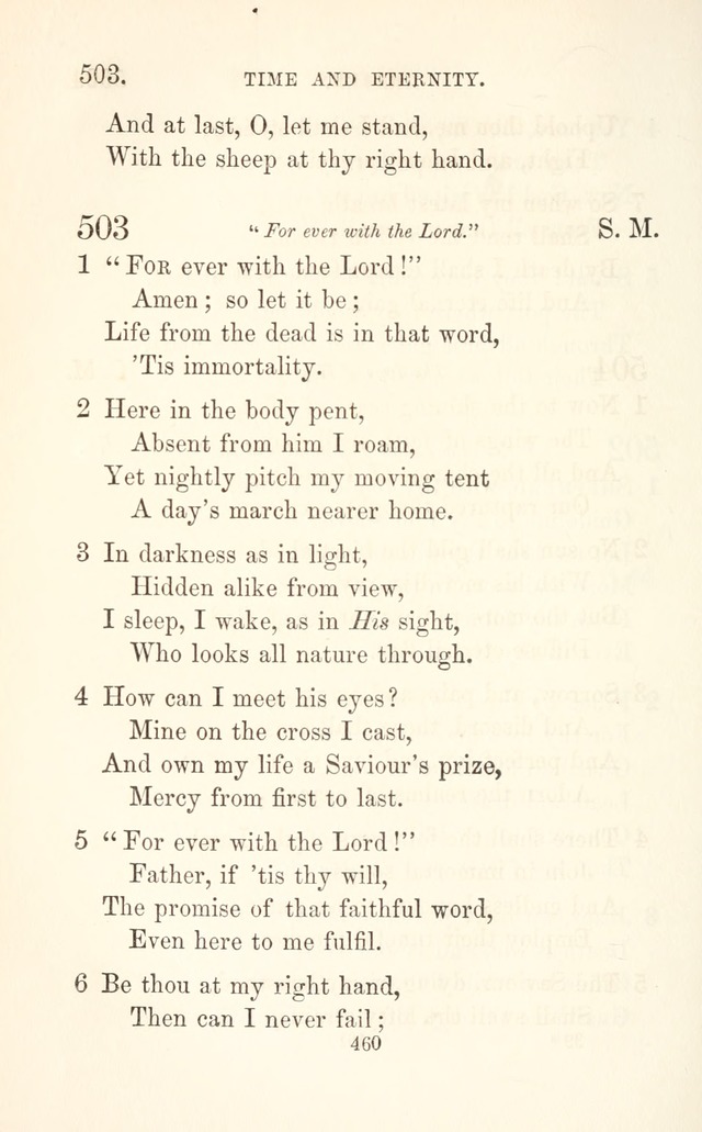 A Selection of Hymns: designed as a supplement to the "psalms and hymns" of the Presbyterian church page 462