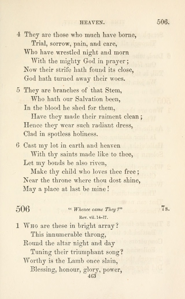 A Selection of Hymns: designed as a supplement to the "psalms and hymns" of the Presbyterian church page 465