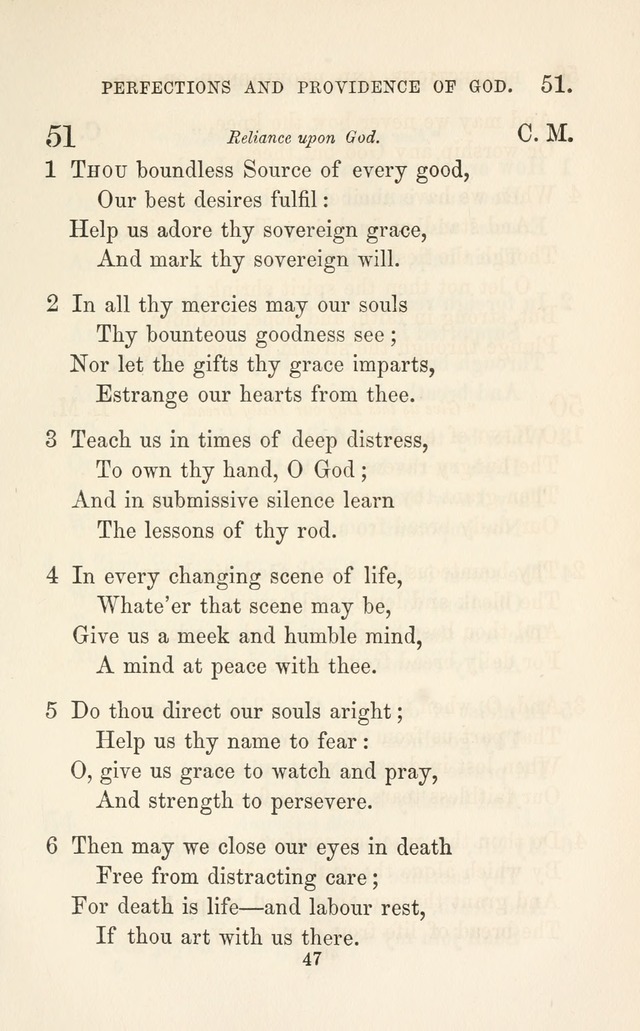 A Selection of Hymns: designed as a supplement to the "psalms and hymns" of the Presbyterian church page 47