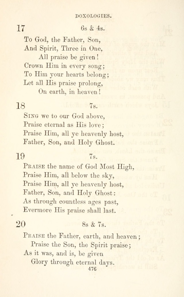 A Selection of Hymns: designed as a supplement to the "psalms and hymns" of the Presbyterian church page 478