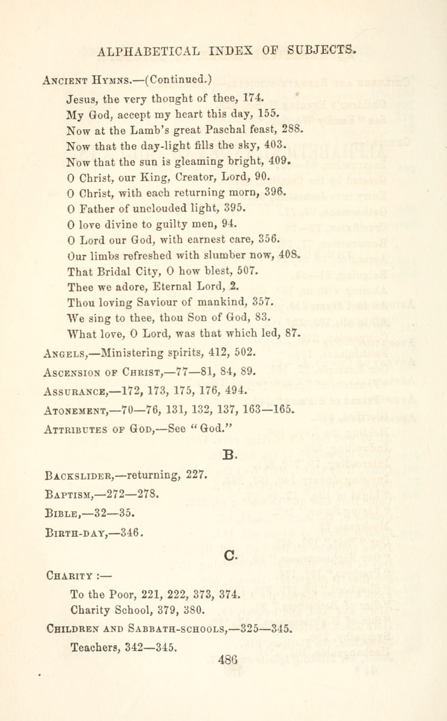 A Selection of Hymns: designed as a supplement to the "psalms and hymns" of the Presbyterian church page 488