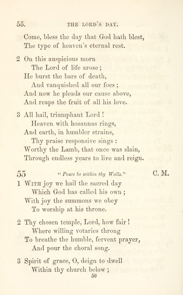 A Selection of Hymns: designed as a supplement to the "psalms and hymns" of the Presbyterian church page 50