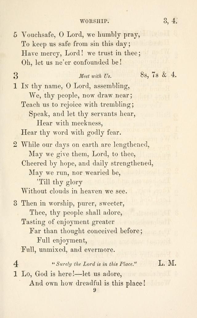 A Selection of Hymns: designed as a supplement to the "psalms and hymns" of the Presbyterian church page 9