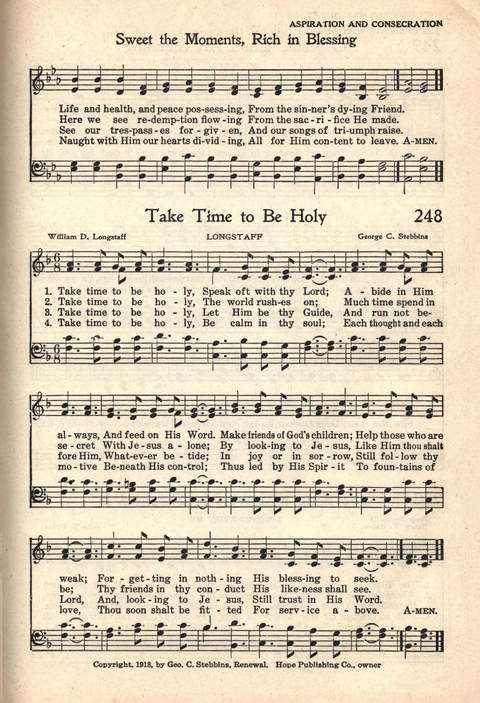 The Service Hymnal: Compiled for general use in all religious services of the Church, School and Home page 212
