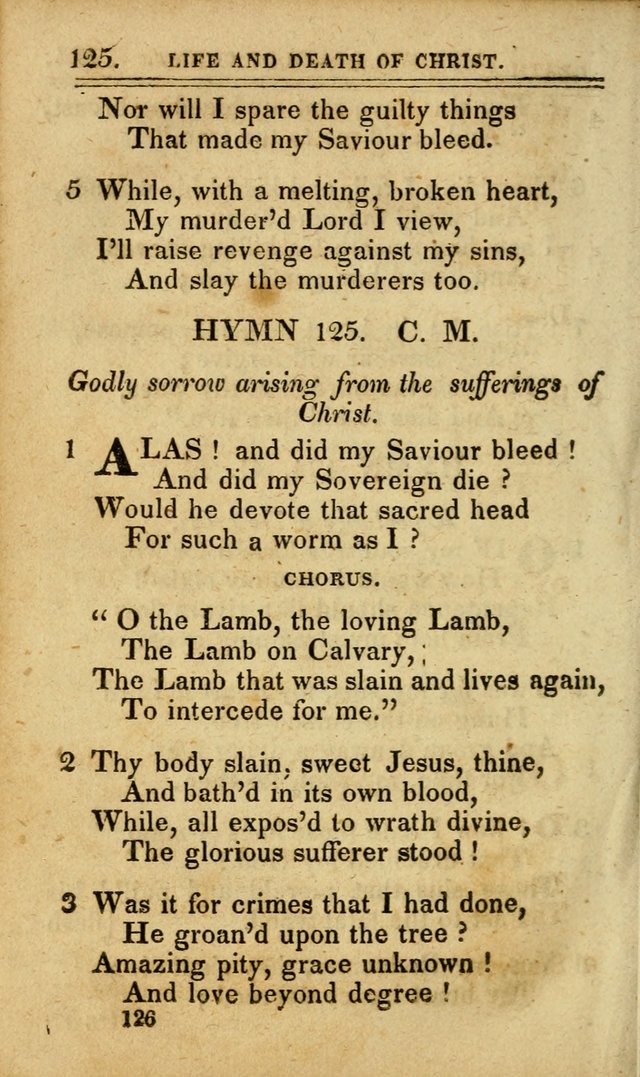 A Selection of Hymns: including a few originals, designed to aid the friends of  Zion in their private and social worship page 126
