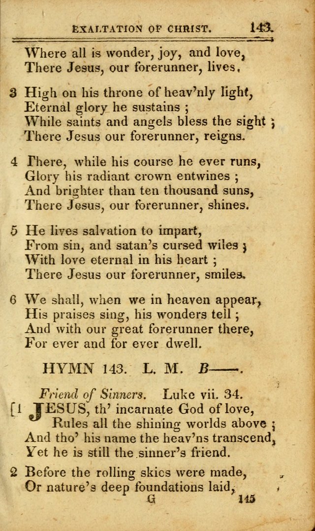 A Selection of Hymns: including a few originals, designed to aid the friends of  Zion in their private and social worship page 145