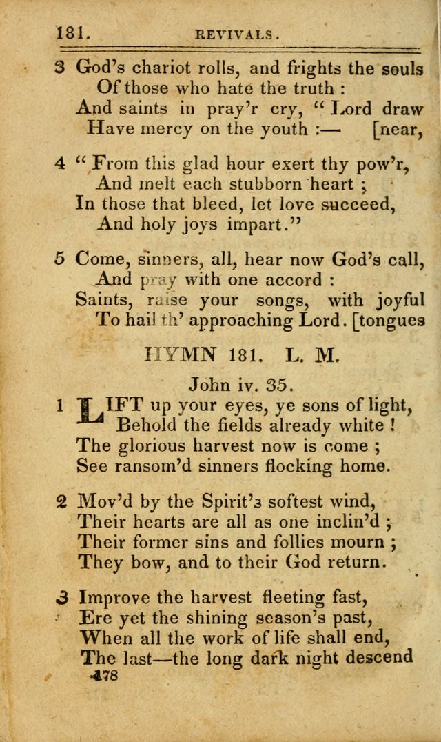 A Selection of Hymns: including a few originals, designed to aid the friends of  Zion in their private and social worship page 178