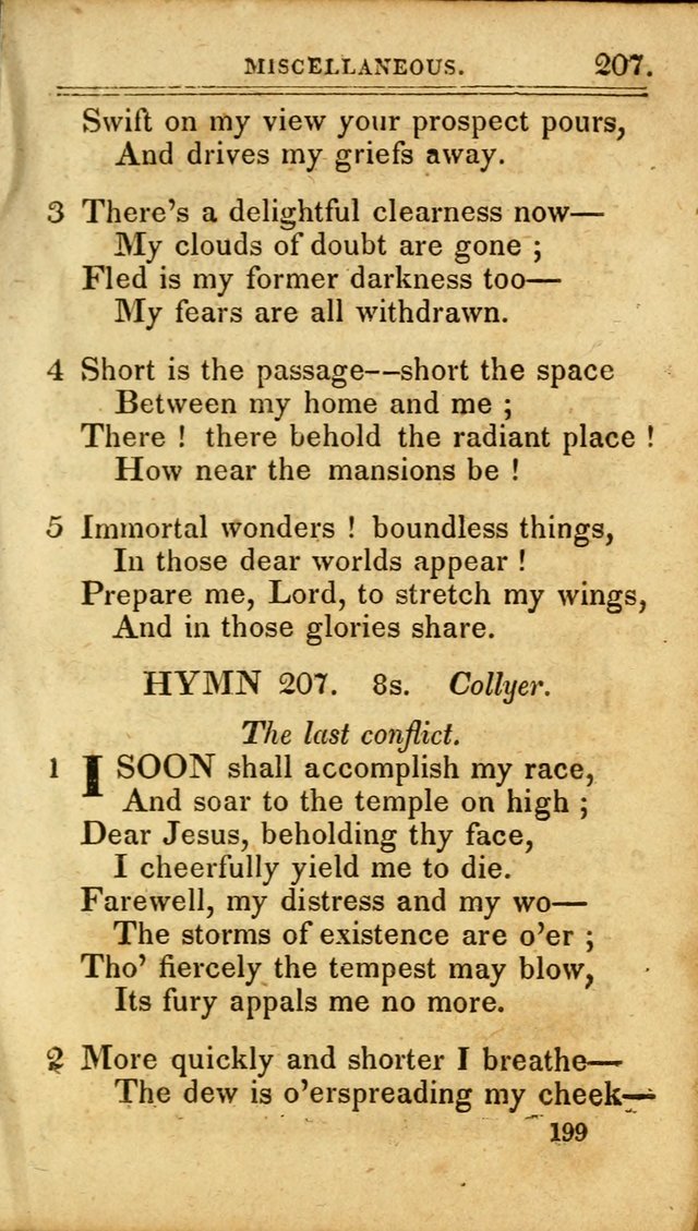A Selection of Hymns: including a few originals, designed to aid the friends of  Zion in their private and social worship page 199
