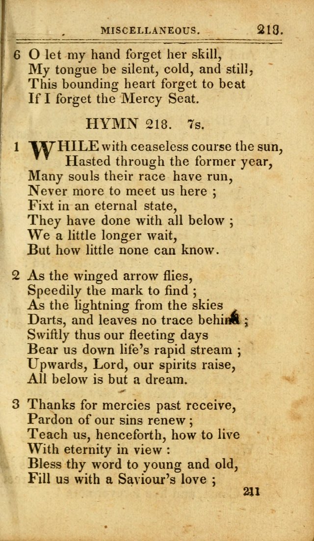 A Selection of Hymns: including a few originals, designed to aid the friends of  Zion in their private and social worship page 211
